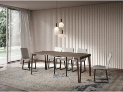 ITAMOBY Consola*Mesa consola extensível 90x40/300 cm Rio Tortora quadro Ferrugem Castanho