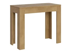 Ityhome Consola*Mesa consola extensível 90x42/302 cm Bora carvalho natural Castanho