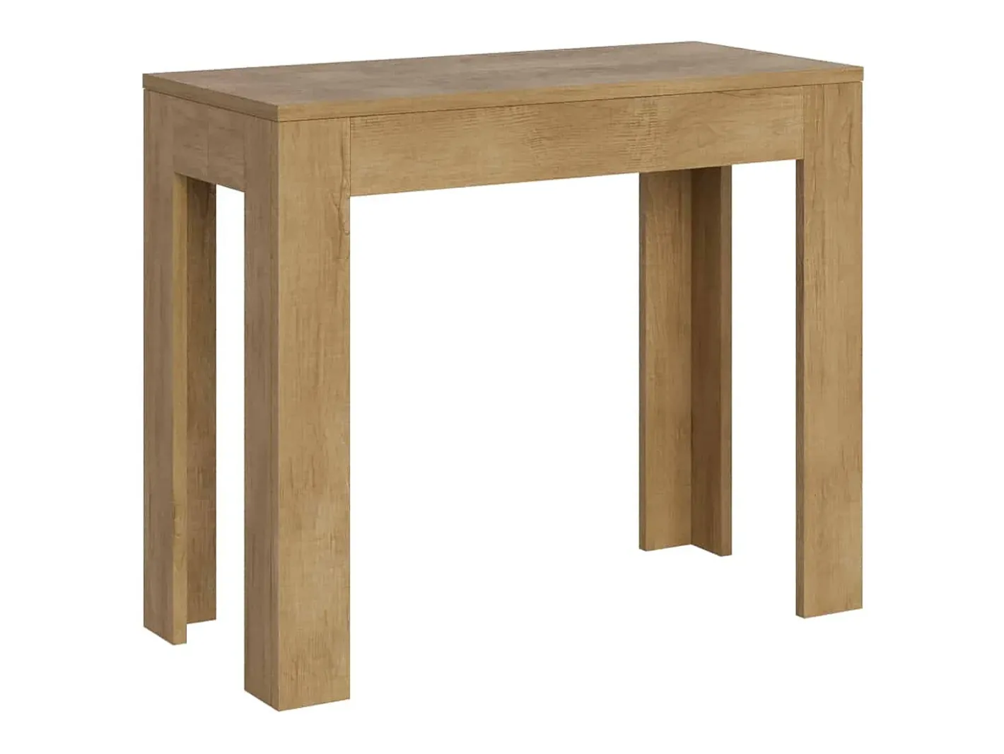 Ityhome Consola*Mesa consola extensível 90x42/302 cm Bora carvalho natural Castanho