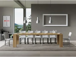 ITAMOBY Consola*Mesa consola extensível 90x40/300 cm Roxell Carvalho Natural Natural claro