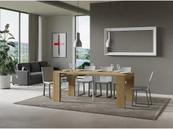 ITAMOBY Consola*Mesa consola extensível 90x40/300 cm Roxell Carvalho Natural Natural claro