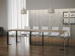 ITAMOBY Consola*Mesa consola extensível 90x40/300 cm Futura Carvalho Natural quadro Antracite Natural claro