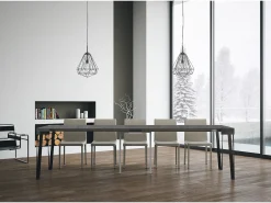 Mesa consola extensível 90x40/300 cm Rio Cimento quadro Antracite^ITAMOBY Sale