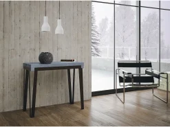 Mesa consola extensível 90x40/300 cm Rio Cimento quadro Antracite^ITAMOBY Sale