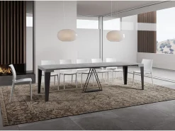 Mesa consola extensível 90x40/300 cm Algo cimento quadro antracite^Ityhome Hot
