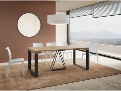 Best Mesa consola extensível 90x40/196 cm Sketa Small carvalho natural quadro antracite Consola