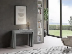 Mesa consola extensível 90x40/300 cm Spimbo Cimento*ITAMOBY Online
