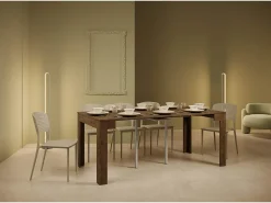 Online Mesa consola extensível 90x42/302 cm Bora nogueira Consola