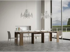 ITAMOBY Consola*Mesa consola extensível 90x42/302 cm Mia Nogueira Natural escuro