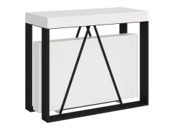 Mesa consola extensível 90x40/196 cm Sketa Small cinza branca quadro antracite^Ityhome Sale