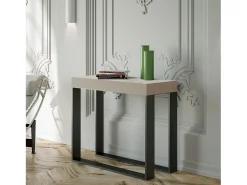 ITAMOBY Consola*Mesa consola extensível 90x40/300 cm Elettra Cachemira quadro Antracite Cinzento