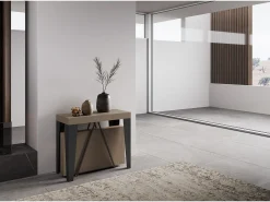 Mesa consola extensível 90x40/196 cm Algo Small tortora quadro antracite^Ityhome Discount