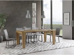 ITAMOBY Consola*Mesa consola extensível 90x40/196 cm Spimbo Small Carvalho Natural Natural claro
