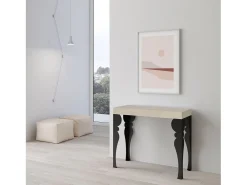 Mesa consola extensível 90x40/196 cm Paxon Small Cachemira quadro Antracite*ITAMOBY New