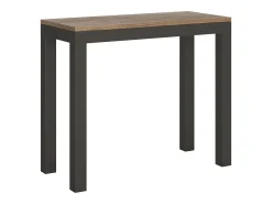 Mesa consola extensível 90x40/300 cm Everyday Evolution Carvalho Natural quadro Antracite*ITAMOBY New