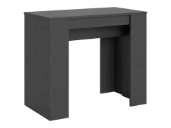 Mesa consola extensível 90x48/308 cm Basic Antracite Espatulado*ITAMOBY Outlet