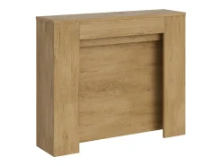 ITAMOBY Consola*Mesa consola extensível 90x25/211 cm Kiba Carvalho Natural extensões internas Castanho