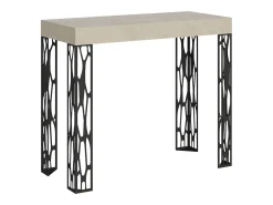 Mesa consola extensível 90x40/196 cm Ghibli Small Cachemira quadro Antracite*ITAMOBY New