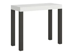 Mesa consola extensível 90x40/300 cm Everyday Cinza Branca quadro Antracite*ITAMOBY Best