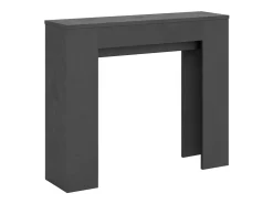 ITAMOBY Consola*Mesa consola extensível 90x25/181 cm Slick Antracite Espatulado Cinzento