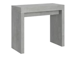 Mesa consola extensível 90x40/300 cm Roxell Cimento Consola