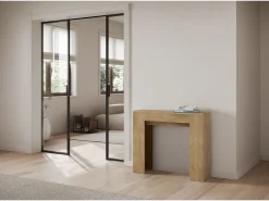 Mesa consola extensível 90x25/181 cm Slick Carvalho Natural*ITAMOBY Hot