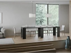 Best Mesa consola extensível 78x47/299 cm Allin Antracite Espatulado extensões internas Consola