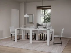 Mesa consola extensível 90x25/181 cm Narrow Cinza Branca*ITAMOBY Online