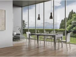 Mesa consola extensível 90x42/302 cm Isotta Cimento Consola