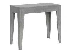 Mesa consola extensível 90x42/302 cm Isotta Cimento Consola