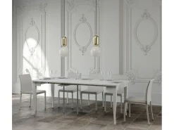 Sale Mesa consola extensível 90x48/204 cm Sciabola Small Cinza Branca Consola