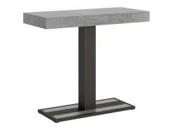 ITAMOBY Consola*Mesa consola extensível 90x40/196 cm Capital Small Cimento quadro Antracite Cinzento