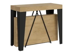 Mesa consola extensível 90x40/300 cm Algo carvalho natural quadro antracite*Ityhome Sale