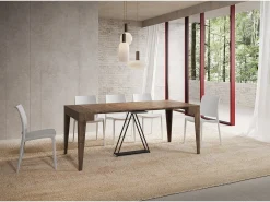 Mesa consola extensível 90x42/302 cm Zima nogueira^Ityhome Outlet