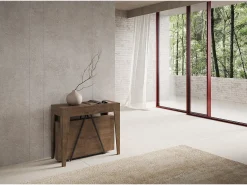 Mesa consola extensível 90x42/302 cm Zima nogueira^Ityhome Outlet