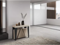 Mesa consola extensível 90x40/300 cm Algo caxemira quadro antracite^Ityhome Clearance