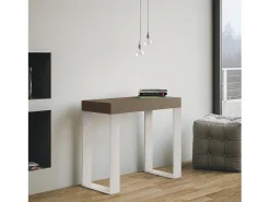 Online Mesa consola extensível 90x40/300 cm Tecno telaioTortora quadro Branco Consola