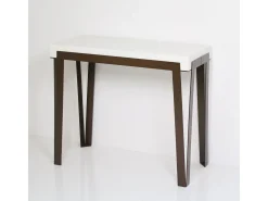 Mesa consola extensível 90x40/196 cm Rio Small Cinza Branca quadro Ferrugem^ITAMOBY Hot