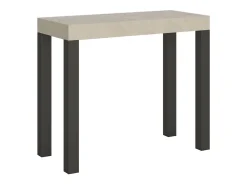 Online Mesa consola extensível 90x40/196 cm Everyday Small Cachemira quadro Antracite Consola