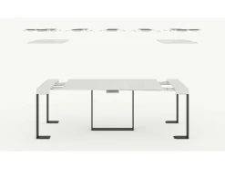 Outlet Mesa consola extensível 90x40/196 cm Futura Small Carvalho Natural quadro Antracite Consola