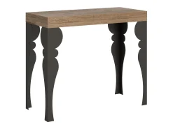 Mesa consola extensível 90x40/196 cm Paxon Small Carvalho Natural quadro Antracite*ITAMOBY Hot