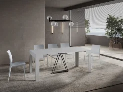 Mesa consola extensível 90x42/198 cm Scicca Small Cinza Branca*ITAMOBY Sale