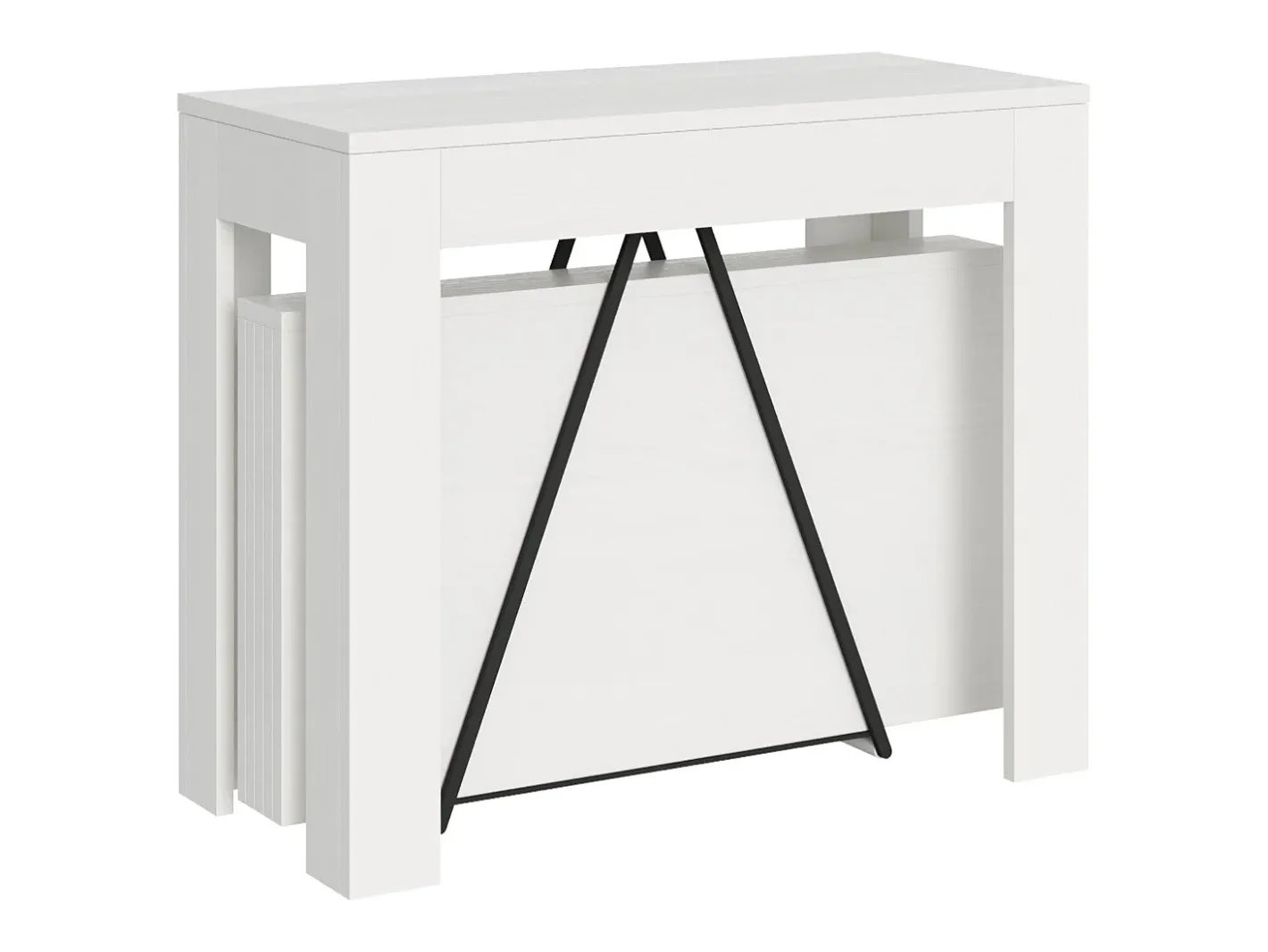 Mesa consola extensível 90x42/198 cm Scicca Small Cinza Branca*ITAMOBY Sale