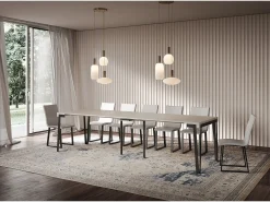 Mesa consola extensível 90x40/300 cm Rio Cachemira quadro Antracite*ITAMOBY Outlet
