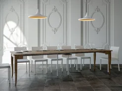 Mesa consola extensível 90x48/308 cm Sciabola Nogueira*ITAMOBY Hot