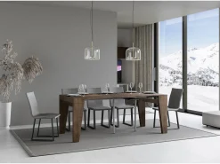 Mesa consola extensível 90x40/196 cm Naxy Small Nogueira^ITAMOBY New