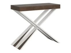Mesa consola extensível 90x40/196 cm Diago Small Nogueira quadro Branco^ITAMOBY New