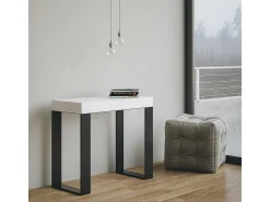 Mesa consola extensível 90x40/196 cm Tecno Small Premium Cinza Branca quadro Antracite^ITAMOBY Sale