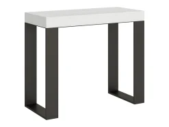 Mesa consola extensível 90x40/196 cm Tecno Small Premium Cinza Branca quadro Antracite^ITAMOBY Sale
