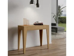 Mesa consola extensível 90x42/302 cm Isotta Carvalho Natural^ITAMOBY Clearance
